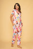 Colorful Donuts Half Sleeve Pyjama Set