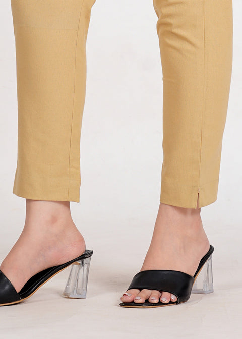 Women's Camel Cotton Trouser Pant